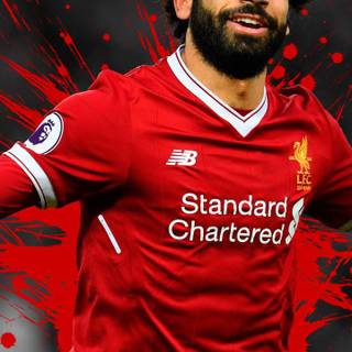 Salah in Liverpool wallpaper