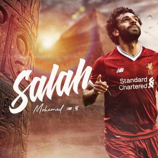 Salah in Liverpool wallpaper