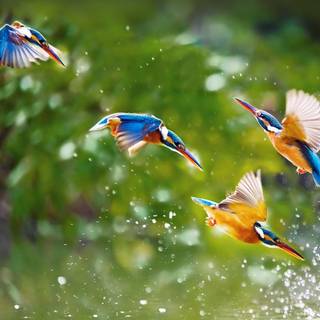 Bird in flight wallpaper