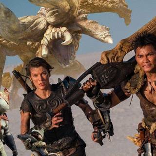 Milla Jovovich and Tony Jaa Monster Hunter wallpaper