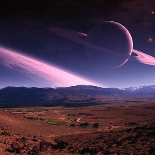 Planet rising wallpaper