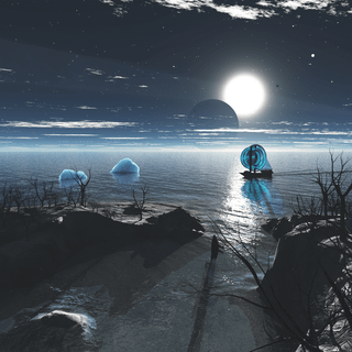 Planet rising wallpaper