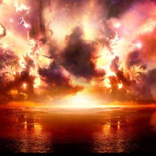 Magical sunset wallpaper