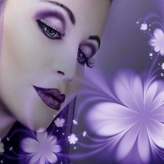 Purple lady wallpaper