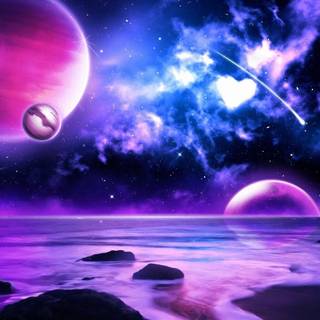 Cute planets wallpaper