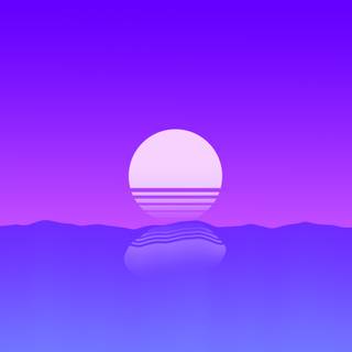 Purple reflection wallpaper