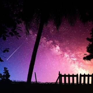 Starry dusk wallpaper