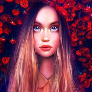 Flower girl wallpaper