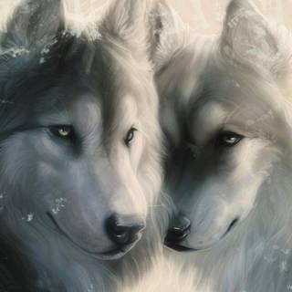 Love wolf wallpaper