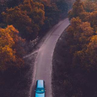 Autumn aerial wallpaper