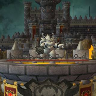 Bowser's Castle Super Mario wallpaper