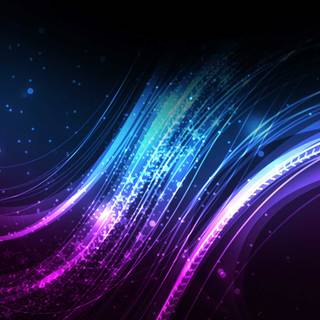 Neon waves wallpaper