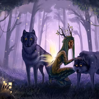 Forest magic wallpaper