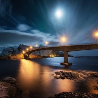 Island night wallpaper