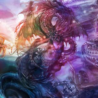 Dragon fantasy art wallpaper