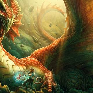 Dragon fantasy art wallpaper