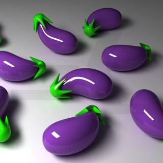 Aubergines wallpaper
