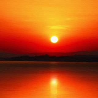 Sunset landscape scenery wallpaper