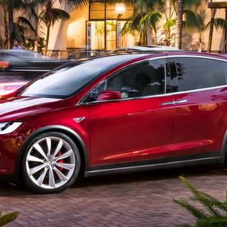 Tesla Model X SUV Electric Car wallpaper