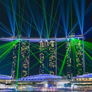 Marina Bay Sands night wallpaper