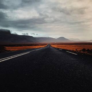 Iceland road wallpaper