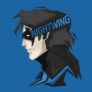 Nightwing minimal wallpaper