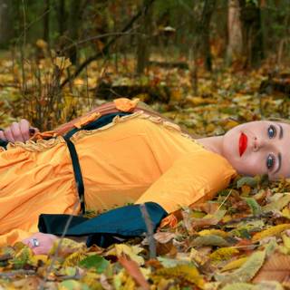 Autumn princess wallpaper