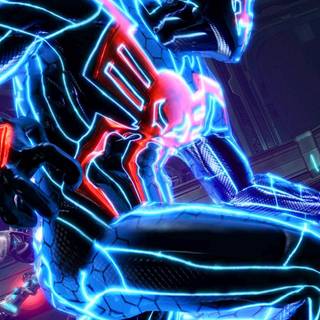 Spider-Man neon wallpaper