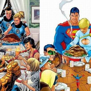 Superhero Thanksgiving wallpaper