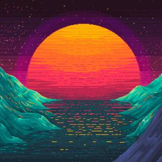 Pixels art wallpaper