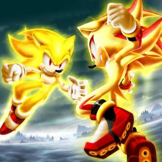 Sonic and Shadow wallpaper