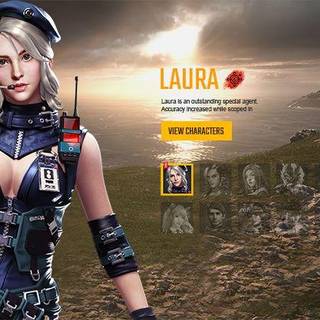 Laura Free Fire wallpaper