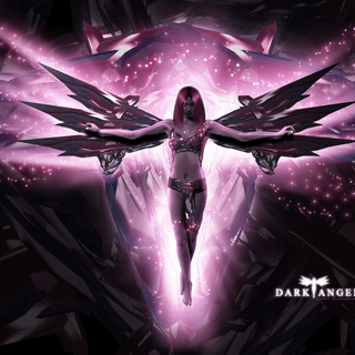 Purple Angel wallpaper