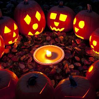 Halloween lantern wallpaper