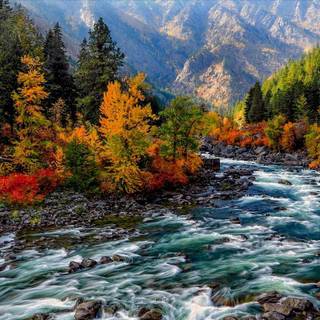 River fall wallpaper