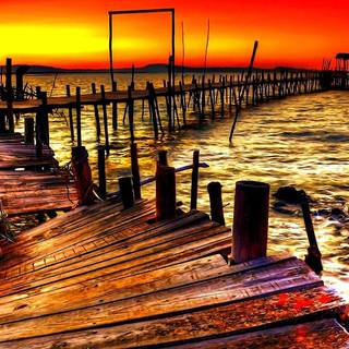 Afternoon fishing wallpaper