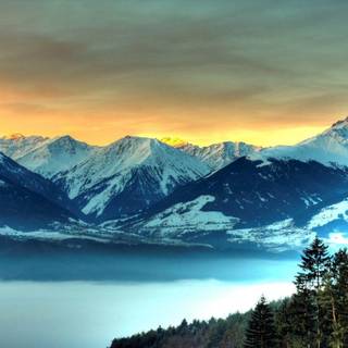 Ice mountain wallpaper