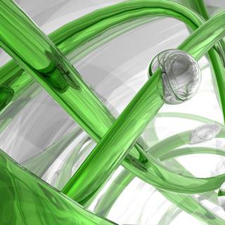 Green and white wallpaper