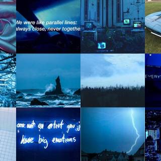 Blue aesthetic tumblr wallpaper