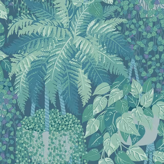 Vintage fern wallpaper