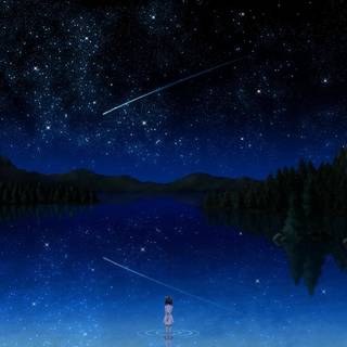 Night scenery wallpaper