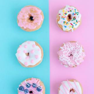 Unicorn donut wallpaper
