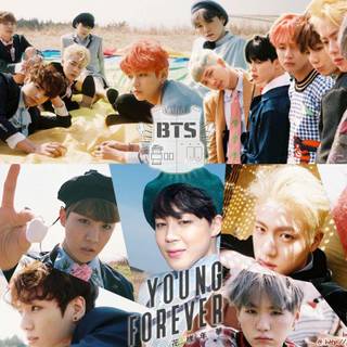 BTS collage wallpaper