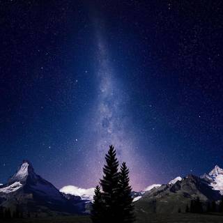 Yosemite National Park Star Trail wallpaper