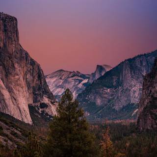 Yosemite National Park Star Trail wallpaper