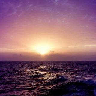 Sunset on the sea wallpaper