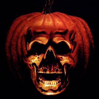 Halloween pumpkin face wallpaper