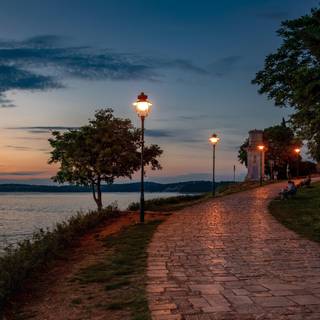 Sunset Rovinj Croatia wallpaper