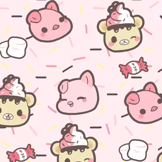 Kawaii computer hamster wallpaper