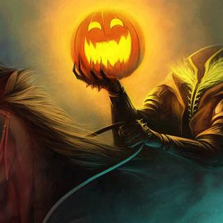 Halloween pumpkin heads wallpaper